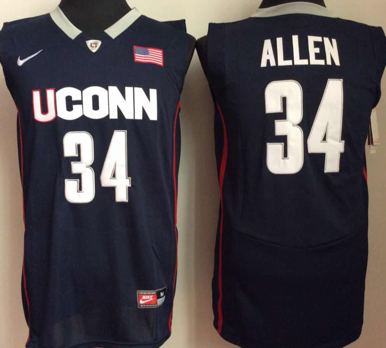 NCAA Men Uconn Huskies 34 Blue